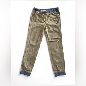 Cat & Jack Boys Khaki Woven Joggers - Size L (12/14)